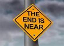 Sign saying the end is near