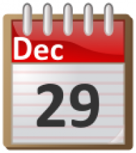 Calendar page for December 29